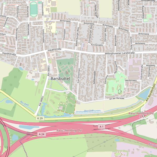 Stadtplan Barsbüttel Thumbnail