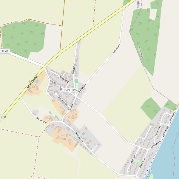 Stadtplan Basedow (RZ) Thumbnail