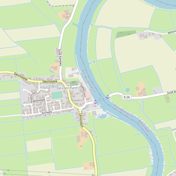 Stadtplan Beidenfleth Thumbnail