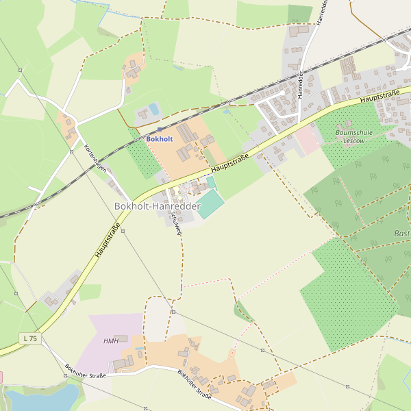 Stadtplan Bokholt-Hanredder Thumbnail