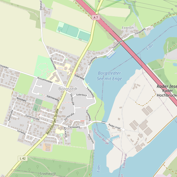 Stadtplan Borgstedt Thumbnail