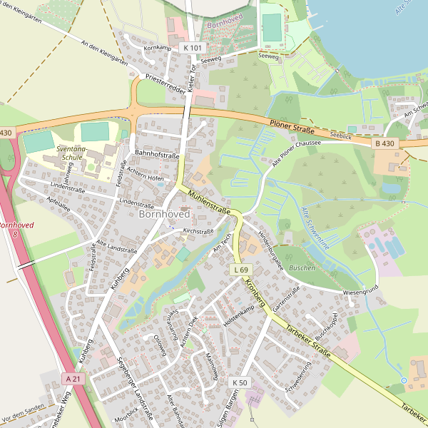 Stadtplan Bornhöved Thumbnail