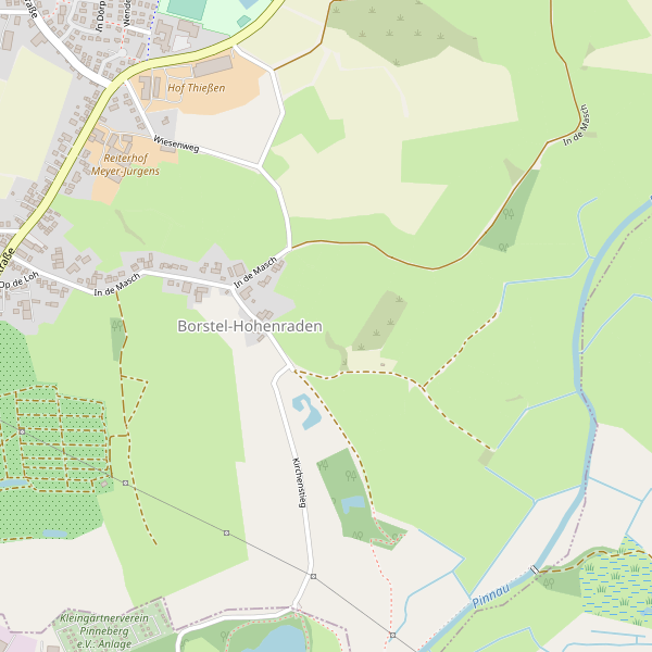 Stadtplan Borstel-Hohenraden Thumbnail