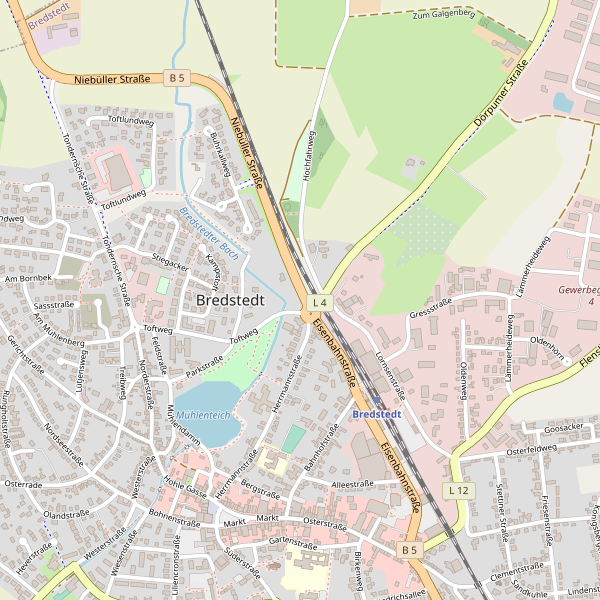 Stadtplan Bredstedt Thumbnail