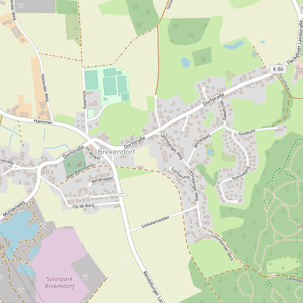 Stadtplan Brekendorf Thumbnail