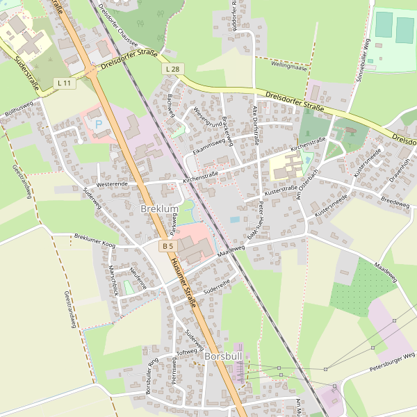 Stadtplan Breklum Thumbnail