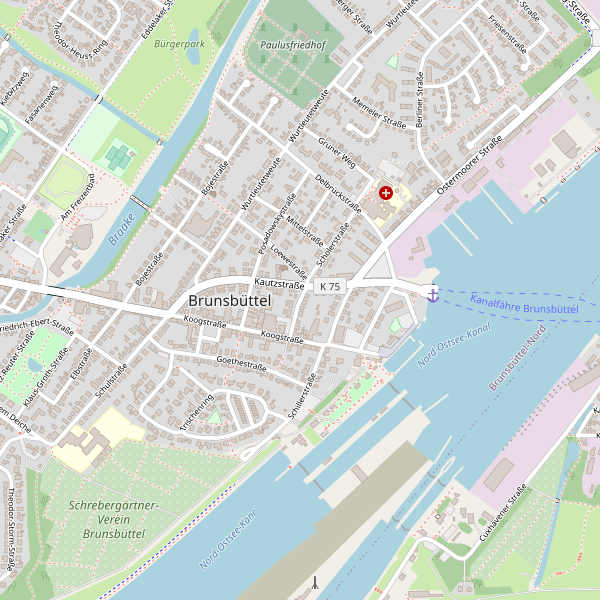 Stadtplan Brunsbüttel Thumbnail