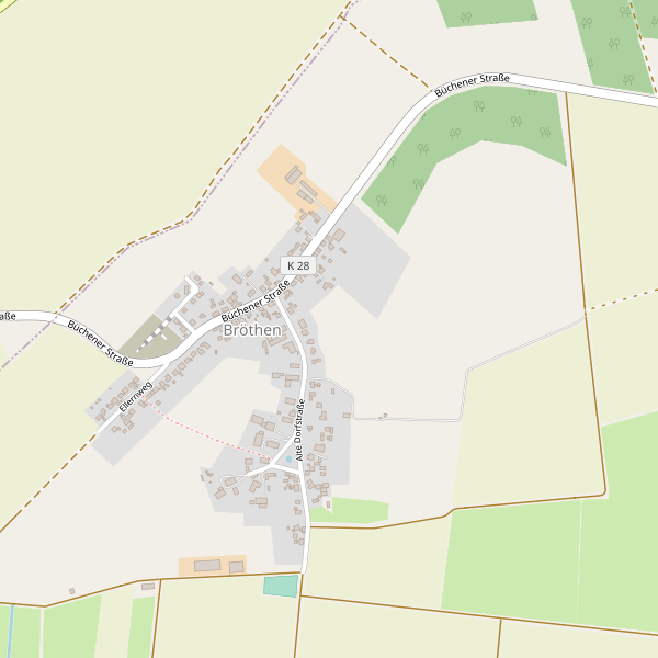 Stadtplan Bröthen Thumbnail