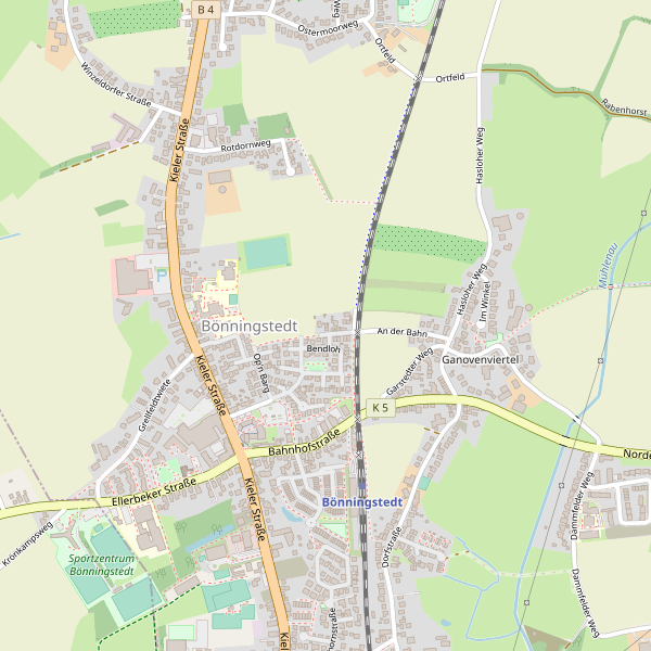 Stadtplan Bönningstedt Thumbnail