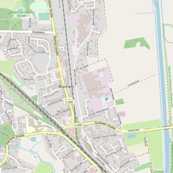 Stadtplan Büchen Thumbnail