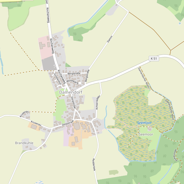 Stadtplan Damendorf Thumbnail