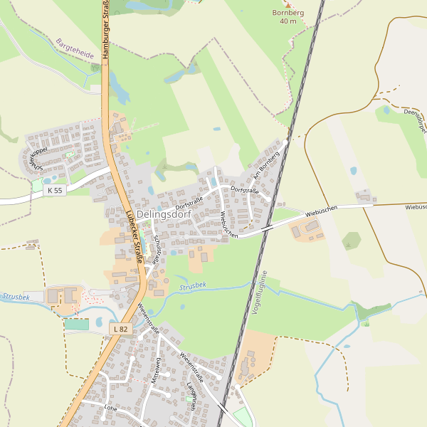 Stadtplan Delingsdorf Thumbnail
