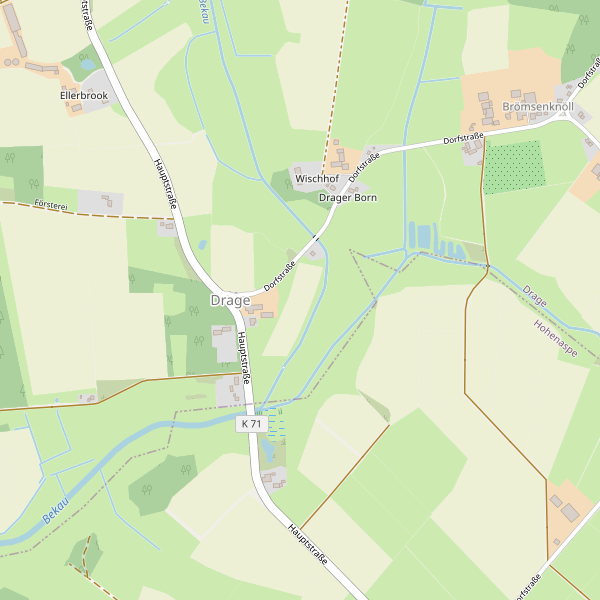 Stadtplan Drage (IZ) Thumbnail