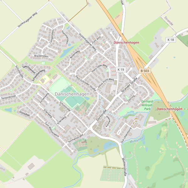 Stadtplan Dänischenhagen Thumbnail