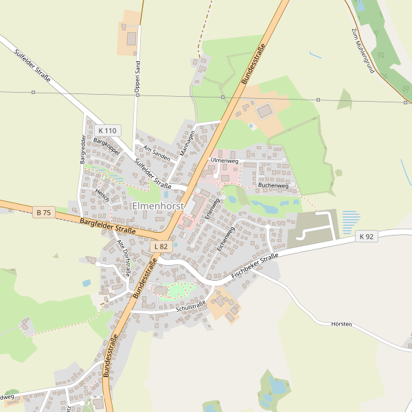 Karte der Busbahnhöfe in Elmenhorst (OD) Thumbnail
