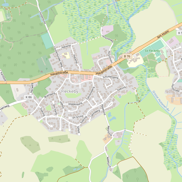 Karte der Toiletten in Fleckeby Thumbnail