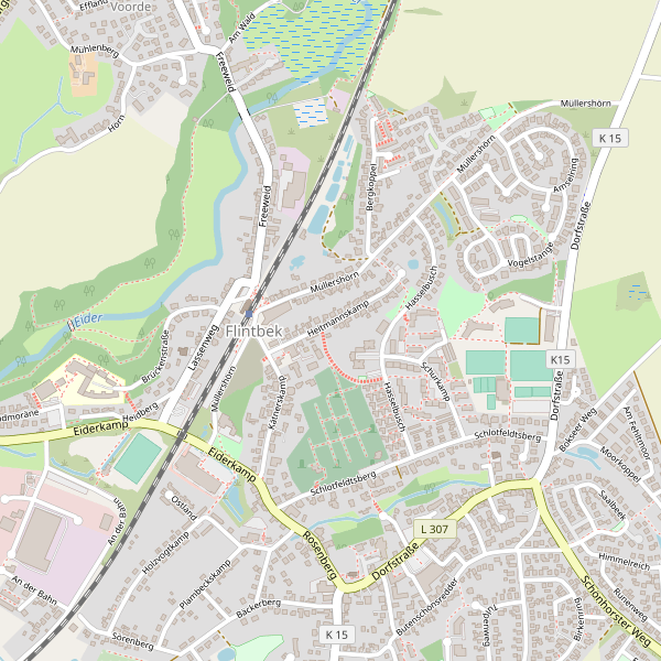 Stadtplan Flintbek Thumbnail