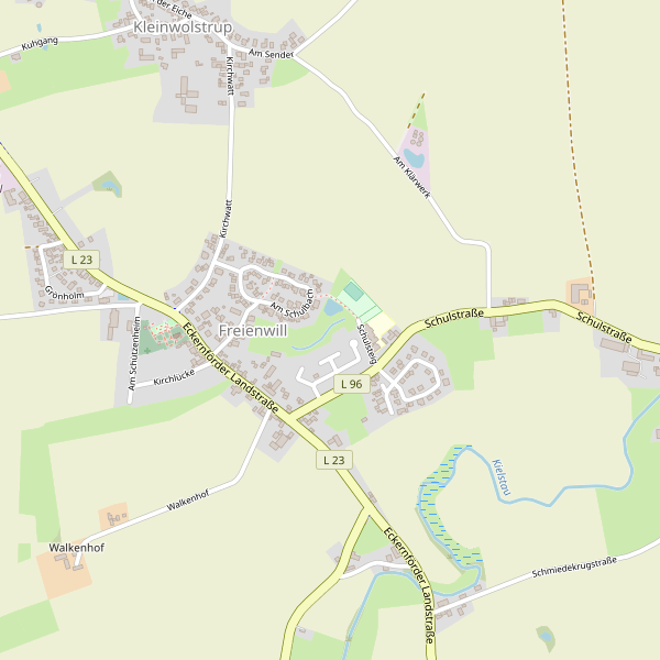 Stadtplan Freienwill Thumbnail