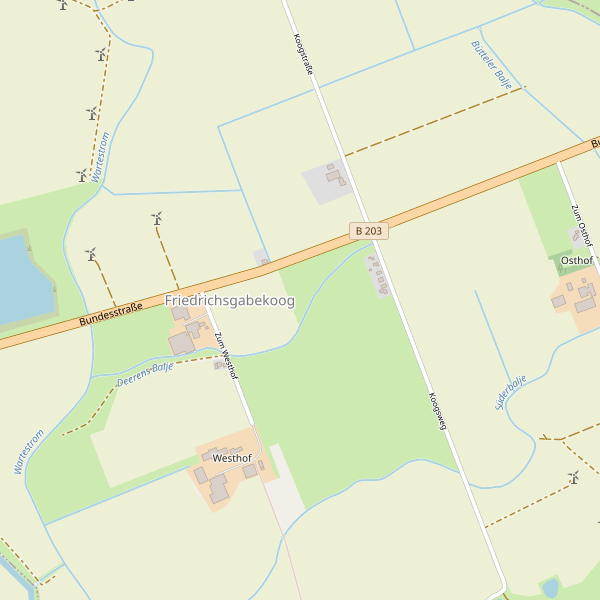 Stadtplan Friedrichsgabekoog Thumbnail