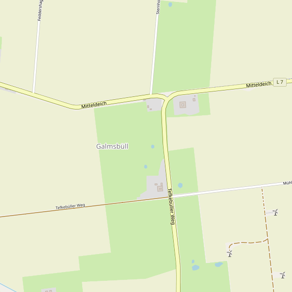 Stadtplan Galmsbüll Thumbnail