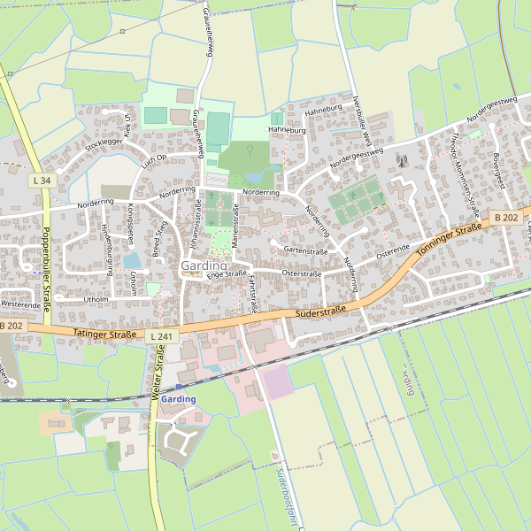 Stadtplan Garding Thumbnail