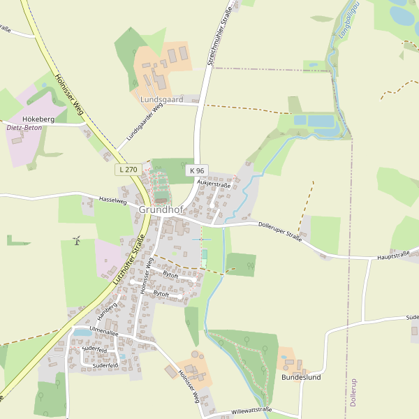 Stadtplan Grundhof Thumbnail