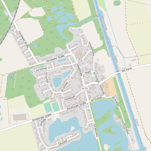 Stadtplan Güster Thumbnail