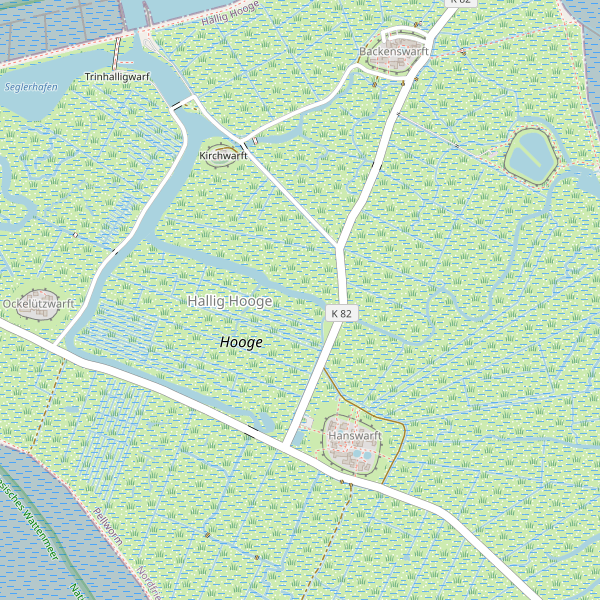 Stadtplan Hallig Hooge Thumbnail