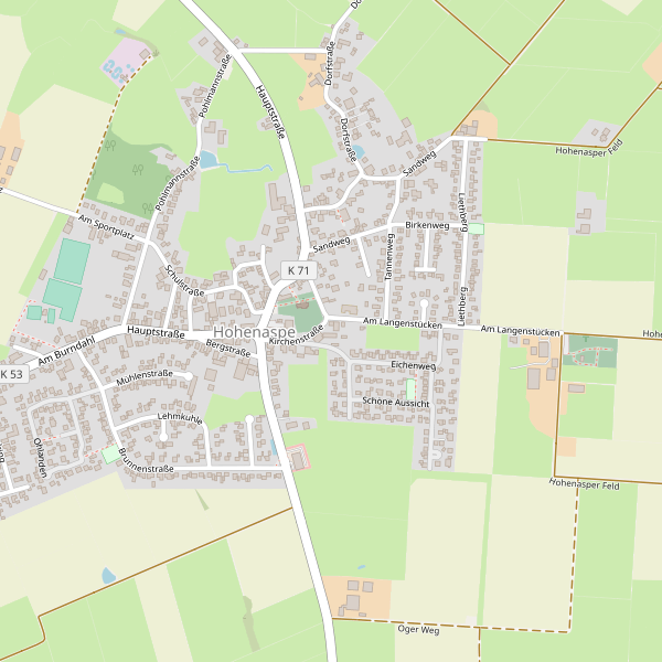 Stadtplan Hohenaspe Thumbnail