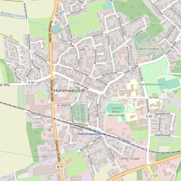 Stadtplan Hohenwestedt Thumbnail