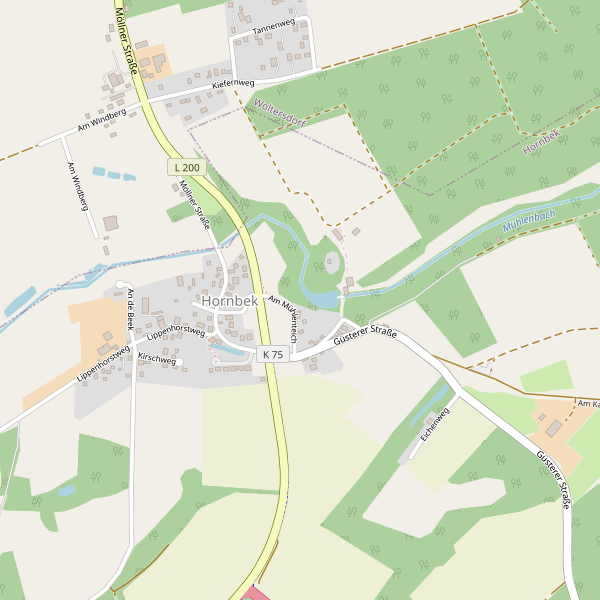 Stadtplan Hornbek Thumbnail