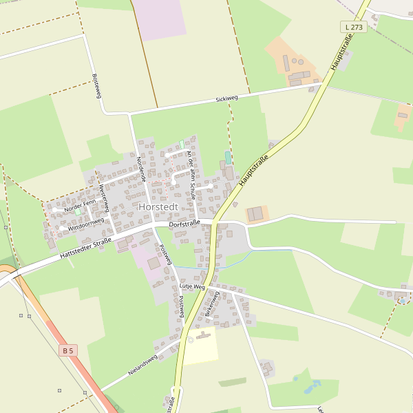Stadtplan Horstedt (NF) Thumbnail