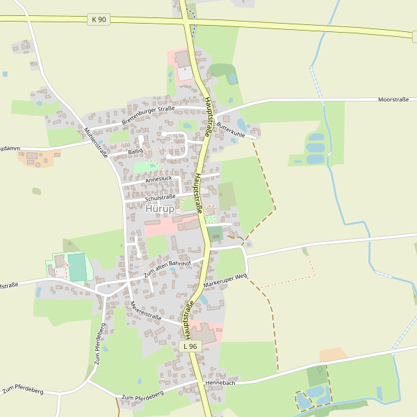 Stadtplan Hürup Thumbnail