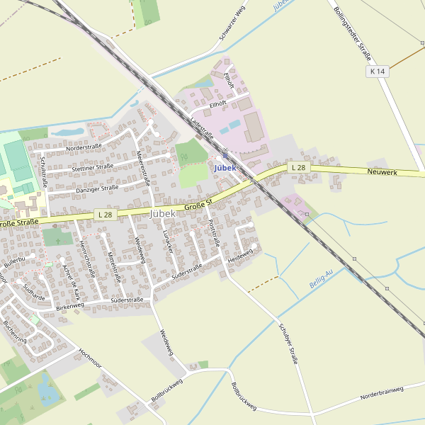 Stadtplan Jübek Thumbnail