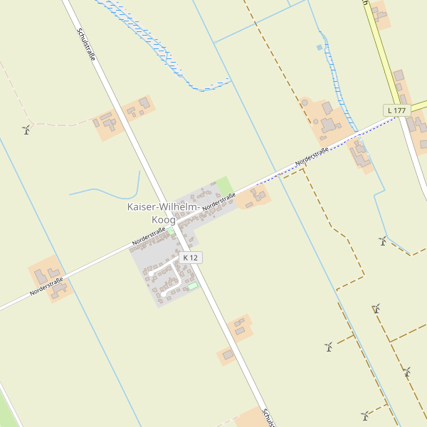 Stadtplan Kaiser-Wilhelm-Koog Thumbnail