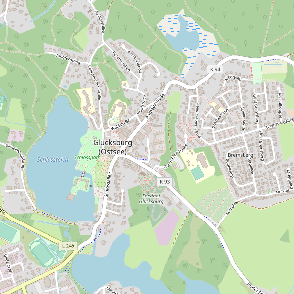 Karte der Fahrradabstellplätze in Glücksburg (Ostsee) Thumbnail