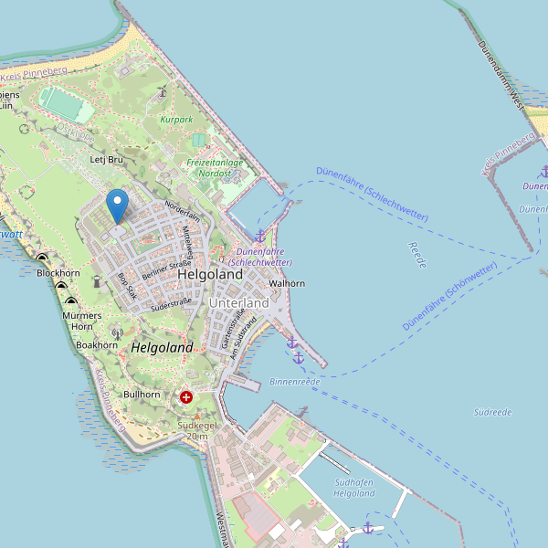Karte der Fahrradabstellplätze in Helgoland Thumbnail