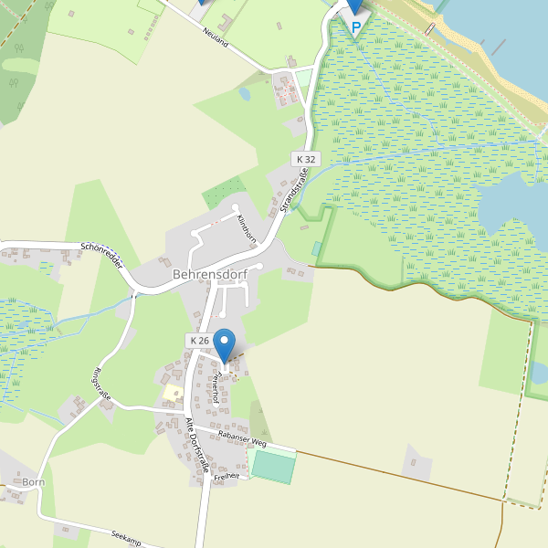 Karte der Parkplätze in Behrensdorf Thumbnail