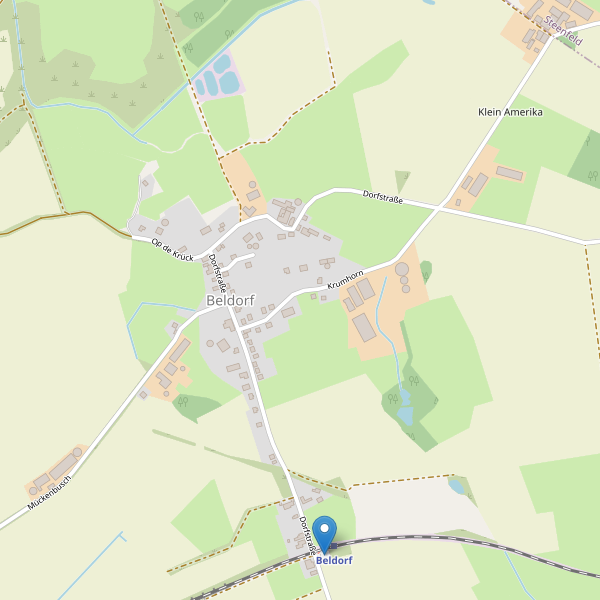 Karte der Parkplätze in Beldorf Thumbnail