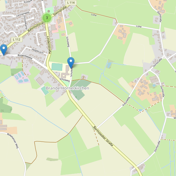 Karte der Parkplätze in Brande-Hörnerkirchen Thumbnail