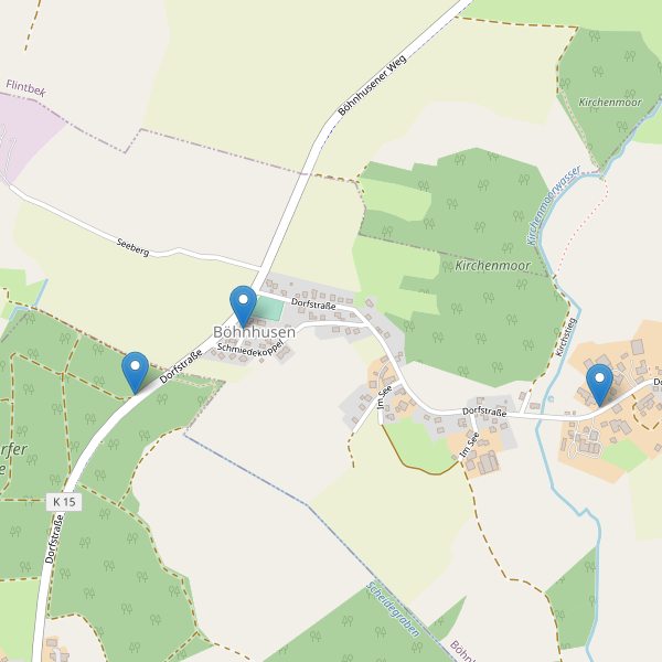 Karte der Parkplätze in Böhnhusen Thumbnail