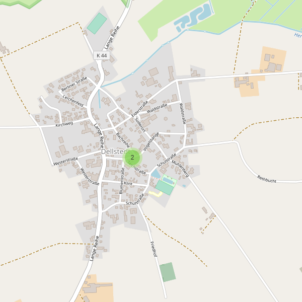 Karte der Parkplätze in Dellstedt Thumbnail