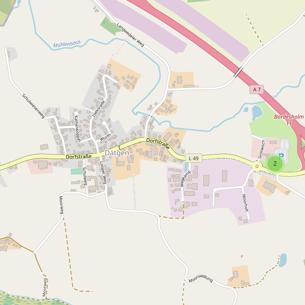 Karte der Parkplätze in Dätgen Thumbnail