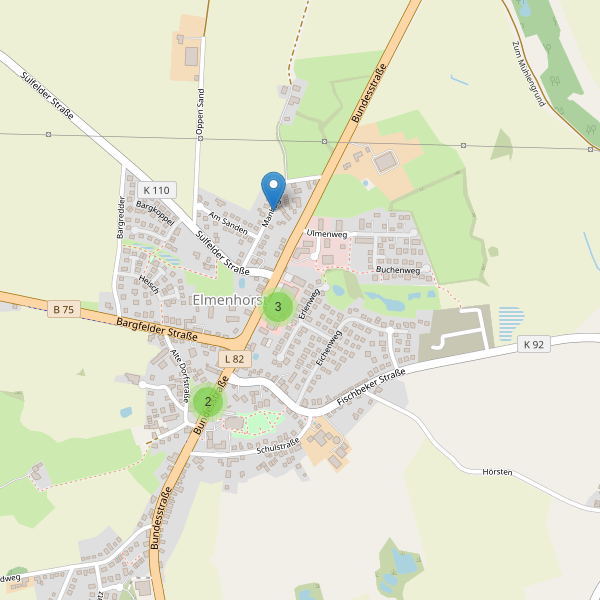Karte der Parkplätze in Elmenhorst (OD) Thumbnail