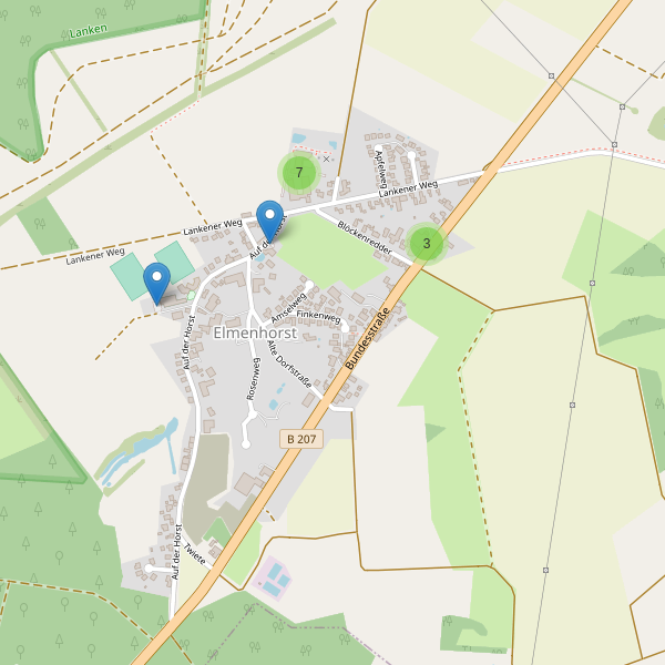 Karte der Parkplätze in Elmenhorst (RZ) Thumbnail