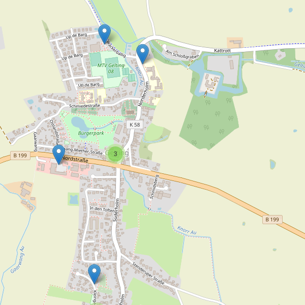 Karte der Parkplätze in Gelting Thumbnail