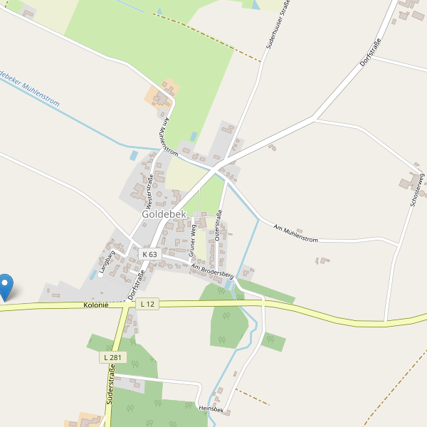 Karte der Parkplätze in Goldebek Thumbnail
