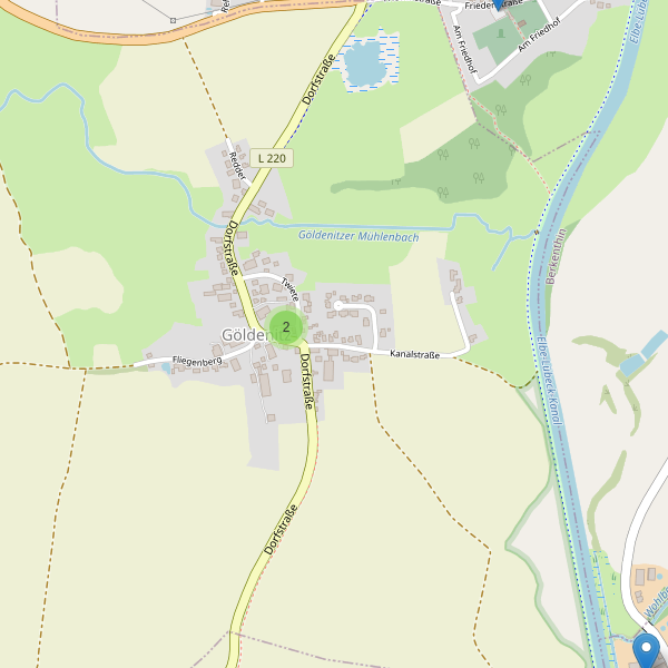 Karte der Parkplätze in Göldenitz Thumbnail