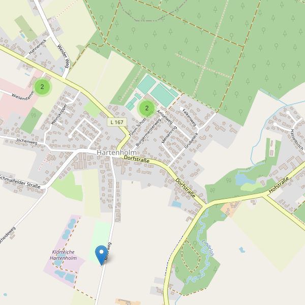 Karte der Parkplätze in Hartenholm Thumbnail