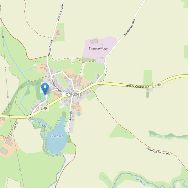 Karte der Parkplätze in Honigsee Thumbnail